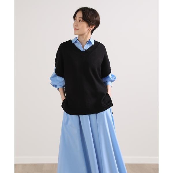 ローゲージコットンVネックニットベスト Munsingwear シーアイランドコットンVネックニットベスト
