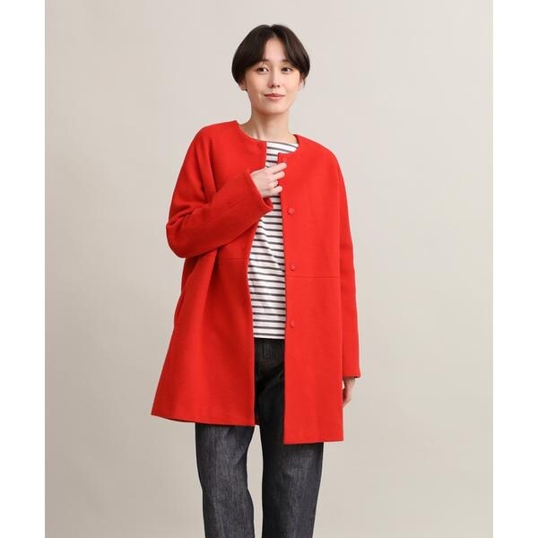 【お値下げ】W/Nyモッサステンカラーショートコート　S Spick & Span（スピックアンドスパン）の「W/Nyモッサステン