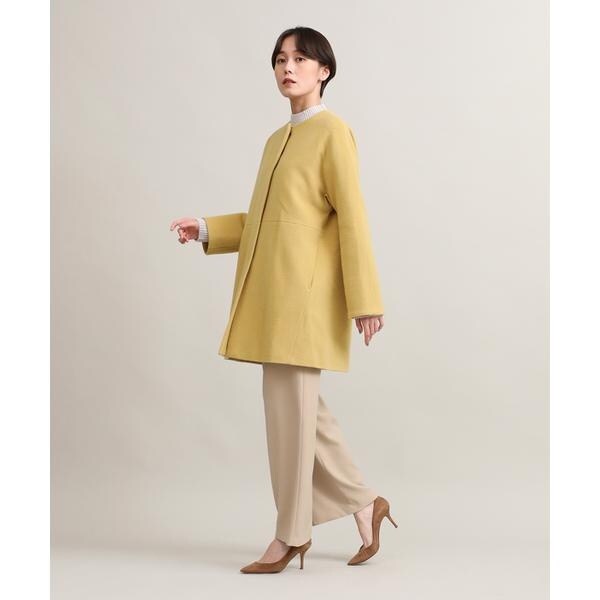 ノーカラーコート《Super110's Wool》 | イッツインターナショナル