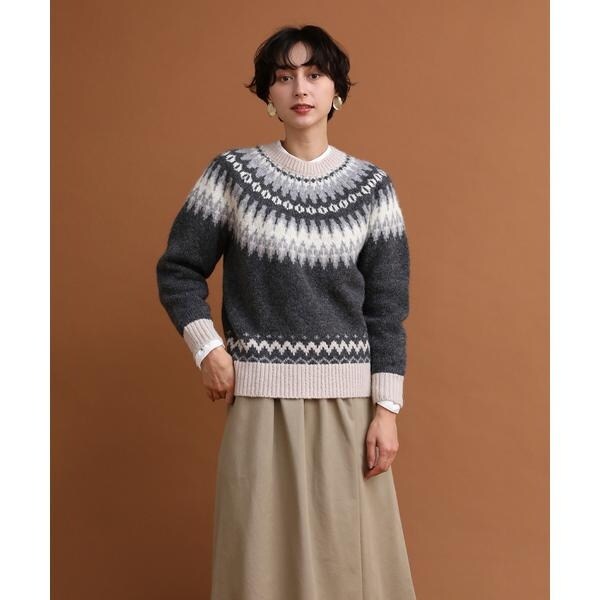 フェアアイル柄ニット | イッツインターナショナル(I.T.'S