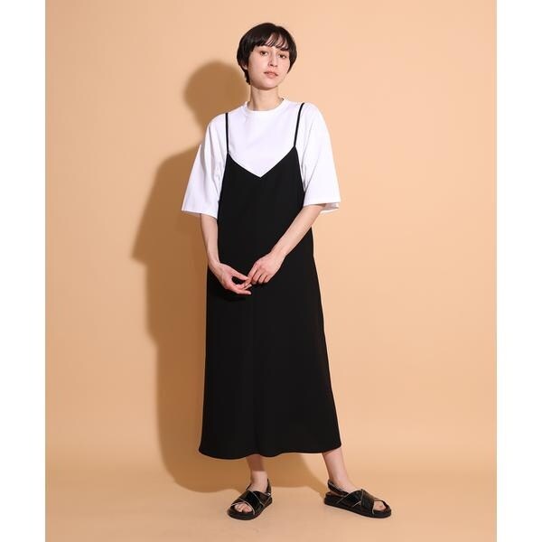 バックサテンキャミワンピース バックサテンキャミワンピース | イッツインターナショナル(I.T.