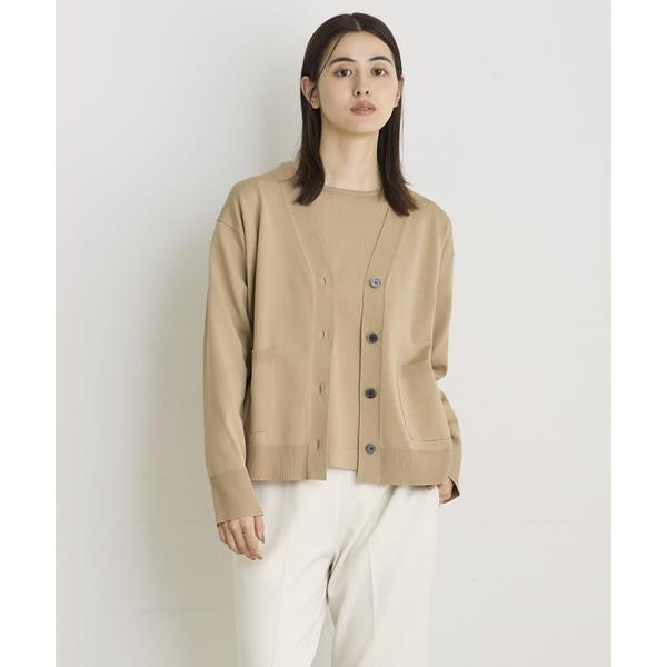 カーディガン 「WEB限定再入荷！」「手洗い可能」ロングシーズンで活躍する。ウォッシャブルストレッチニットVネックカーディガン レディース シャギーニットカーディガン 手洗い可能 シャギーカーディガン
