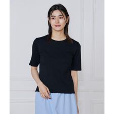 クルーネックTシャツ《スビン綿MIXフライス》