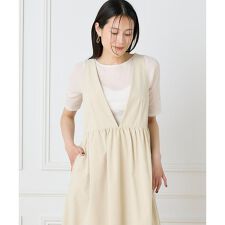 シアーテレコボートネック5分袖プルオーバー