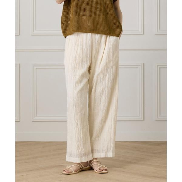 シアーチェックイージーパンツ | イッツインターナショナル(I.T.'S