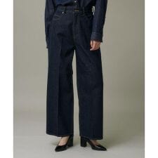 反応染デニムワイドパンツ