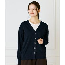 Ｖネックラメカーディガン