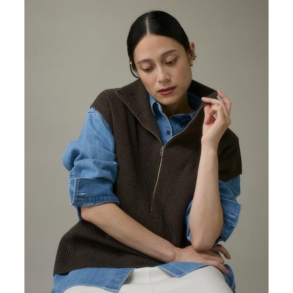 リネンブレンドツイードベスト | スピック＆スパン(Spick and Span