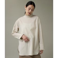 ウールフリルブラウス《アリエスウール Super120S'》