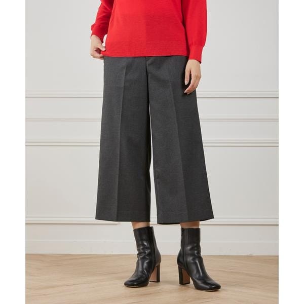 裏起毛ジョーゼットタックイージーパンツ | スピック＆スパン(Spick