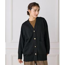 Vネックニットカーディガン