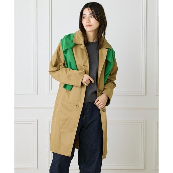 タグ付未使用 ジャーナルスタンダード ハイカウントワイドステンコート 24SS タグ付未使用 ジャーナルスタンダード ハイカウントワイドステン