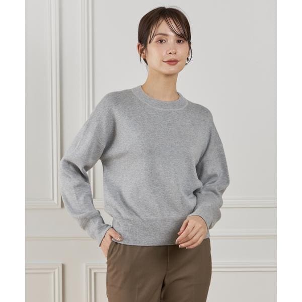 [�}���C]�N���[�l�b�N�j�b�g�v���I�[�o�[�sMelty air organic coton�t/�C�b�c�C���^�[�i�V���i���iI.T.'S. international�j �O���[1