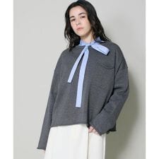 和紙ウールニットプルオーバー