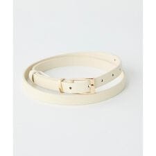 角バックル細ベルト