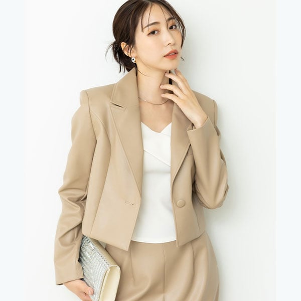 ☆美品☆ プラージュ　スエード　ライダースジャケット　ベージュ スェード ライダースジャケット｜KarLParkLane Style ONLINE SHOP