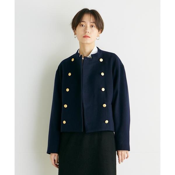 年始セール❣️ miumiu ナポレオン ジャケット Pコート ショート ウール 年始セール❣️ miumiu ナポレオン ジャケット Pコート ショート