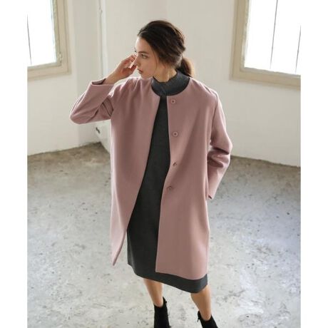 ノーカラーコート Super110 S Wool イネド Ined ファッション通販 マルイウェブチャネル