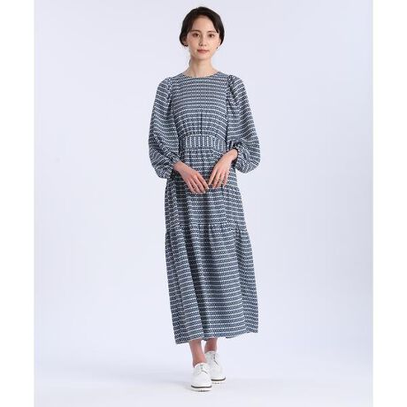 大きいサイズ クラシックプリントワンピース Ined イネド Ined ファッション通販 マルイウェブチャネル