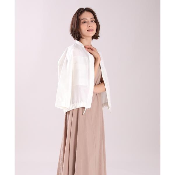 リネンライクノーカラーブルゾン | イネド(INED) | マルイウェブチャネル