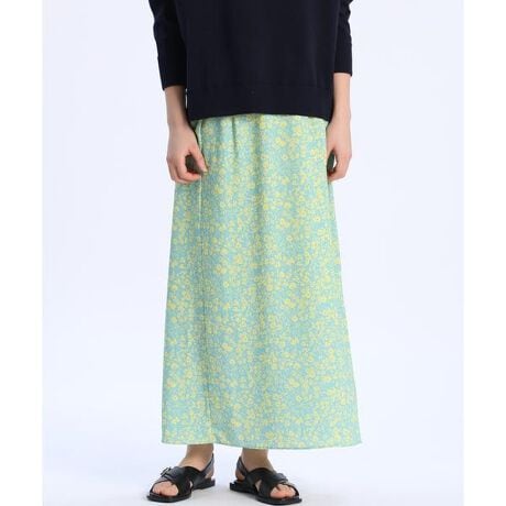 小花プリントスカート《Viscotecs》 | イネド(INED) | マルイウェブ  