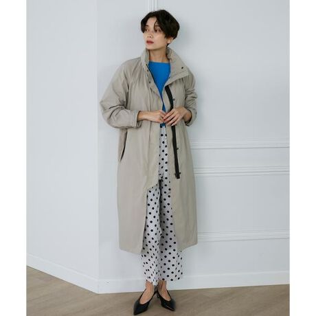 大きいサイズ》スタンドカラーライトコート【INED】 | イネド(INED  