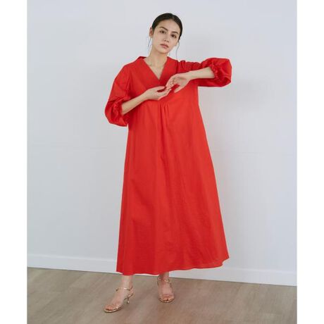 Vネックサッカーワンピース | イネド(INED) | マルイウェブチャネル 