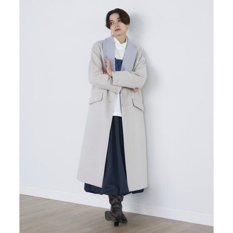 SUPERIOR CLOSET×TuiKauri》ショールカラーロングコート | イネド(INED 