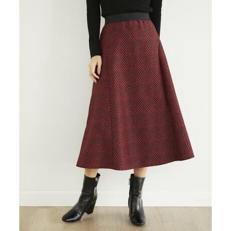 ヘリンボーンスカート | イネド(INED) | マルイウェブチャネル 