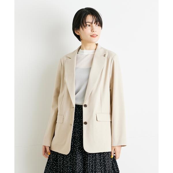 ジャケット テーラードジャケット リフラクスダブルジャケット「セットアップ対応」 レディース セットアップ対応《INED CLARO》リフラクスジャケット | イネド(INED