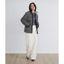 LINTONツイードノーカラージャケット《la veille by SUPERIOR CLOSET》