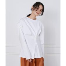 《大きいサイズ》アシンメトリーデザインカットソー《la veille by SUPERIOR CLO