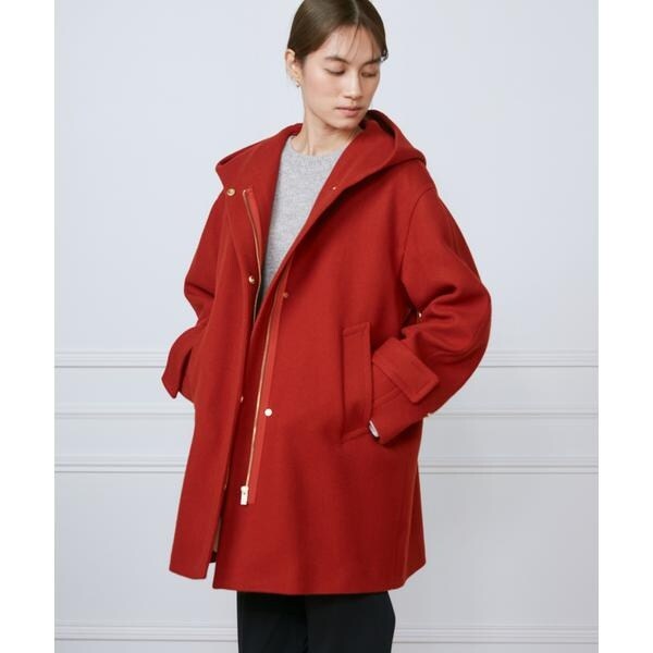 INEDアンゴラ混ロングダッフルコート INEDアンゴラ混ロングダッフルコート