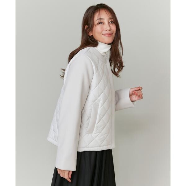 INED キルティングノーカラーブルゾン キルティング ノーカラー ブルゾン（ブルゾン）｜Ray BEAMS（レイ