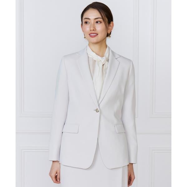 INED - イネド INED グレー ジャケット 13 日本製 秋冬 大きいサイズ 美品 イネド INED 2WAYストレッチダブルブレストサイド釦ジャケット