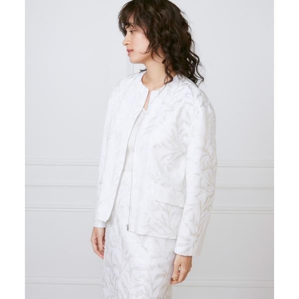 ビューティーアンドユース ブークレー ダブルジップ ブルゾン オフホワイト美品 極美品 BEAUTY&YOUTH ブークレーダブルジップブルゾン オフホワイト