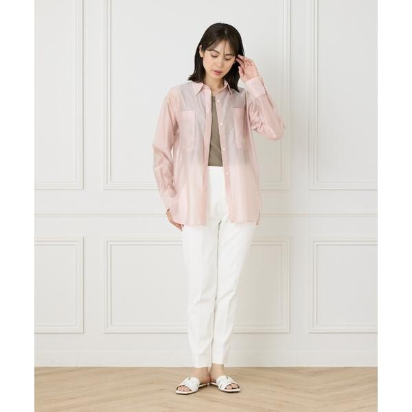 オーガンジーシアーシャツ《WEB限定カラー》