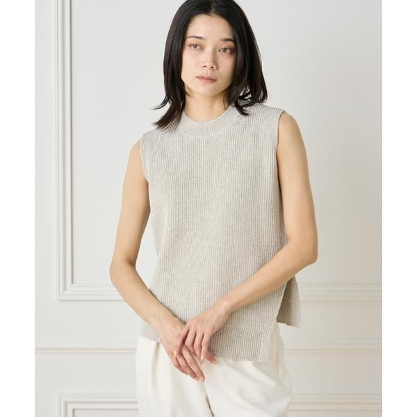 定価40920円　新品タグ付　INED メランジモヘアVネックベスト INED - 定価40920円 新品タグ付 INED メランジモヘアVネック