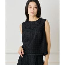 ノースリーブレースブラウス