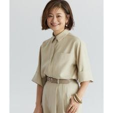 イネド(INED)の《大きいサイズ》辛口モードなワイドスリーブシャツ《三尋木奈保コラボ