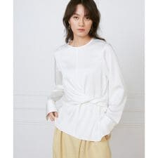 《大きいサイズ》ウエストひねりブラウス《la veille by SUPERIOR CLOSET》