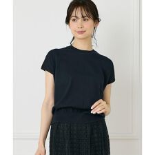 《大きいサイズ》《WEB限定》フレンチスリーブサマーニット