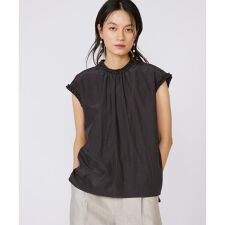 《大きいサイズ》タックフリルブラウス