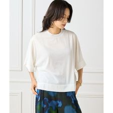 《大きいサイズ》シアーオーバーサイズカットソー