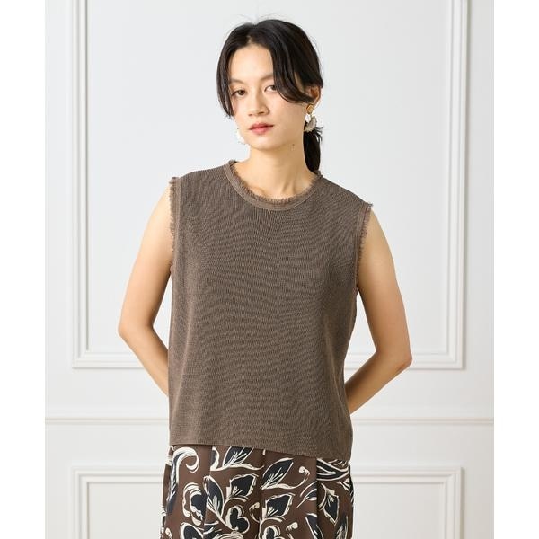 共ベルト付きオーバーサイズノーカラーベスト | ミラ オーウェン(Mila