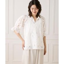 《大きいサイズ》レースブラウス《la veille by SUPERIOR CLOSET》
