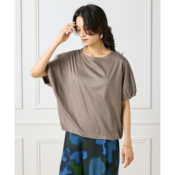 INED - 【新品・未使用】イネド INED タートルネック半袖ニット 半袖カットソー 黒 セール】【WEB限定】Tシャツ風プルオーバーニット（ニット