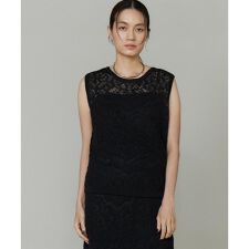 レース柄ノースリーブプルオーバー