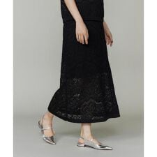 レース柄ニットスカート