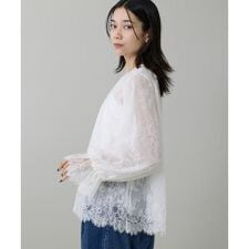 《大きいサイズ》レースブラウス